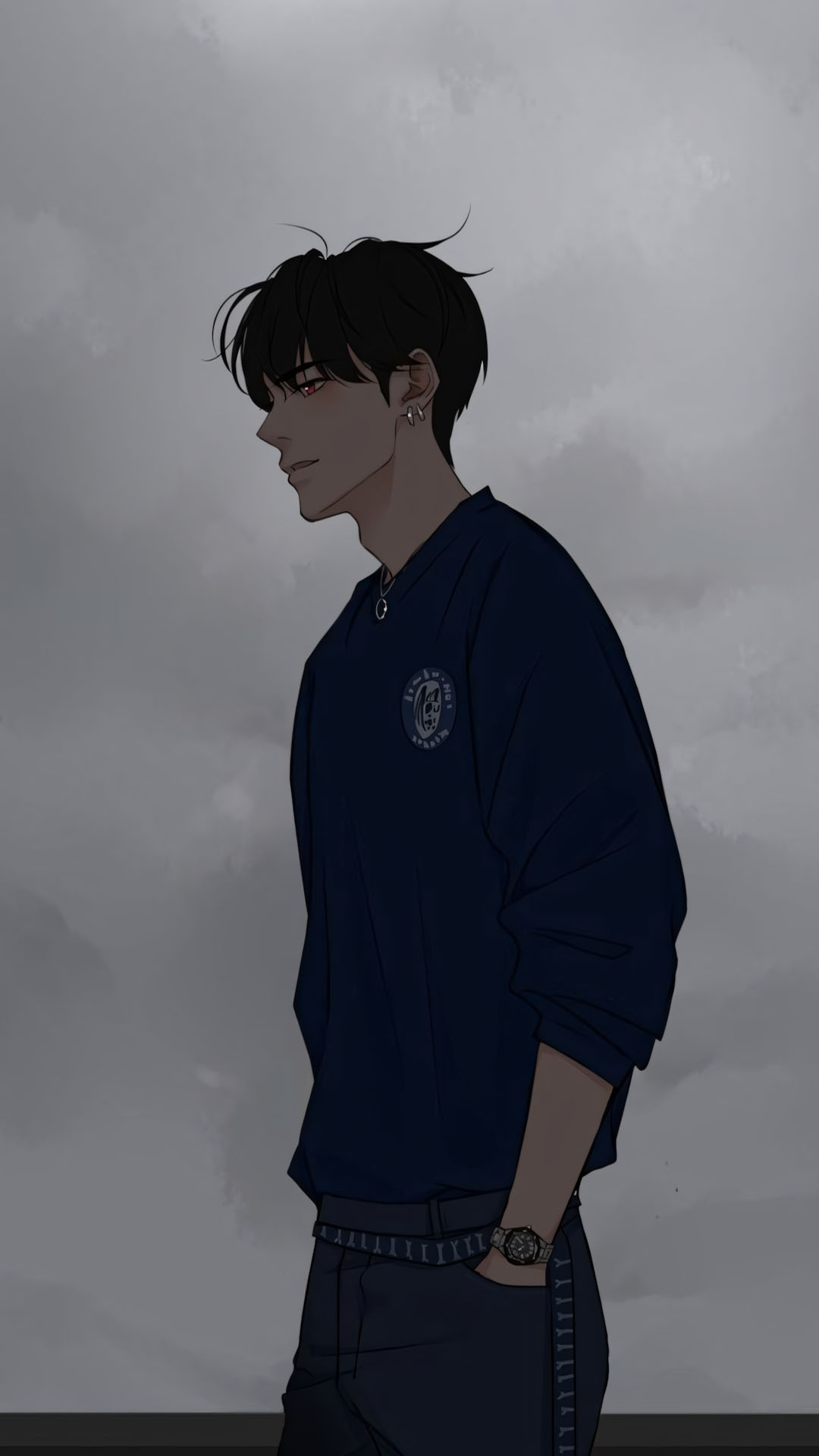 anh anime nam ngau lanh lung buon 1920px 1080px full hd 8