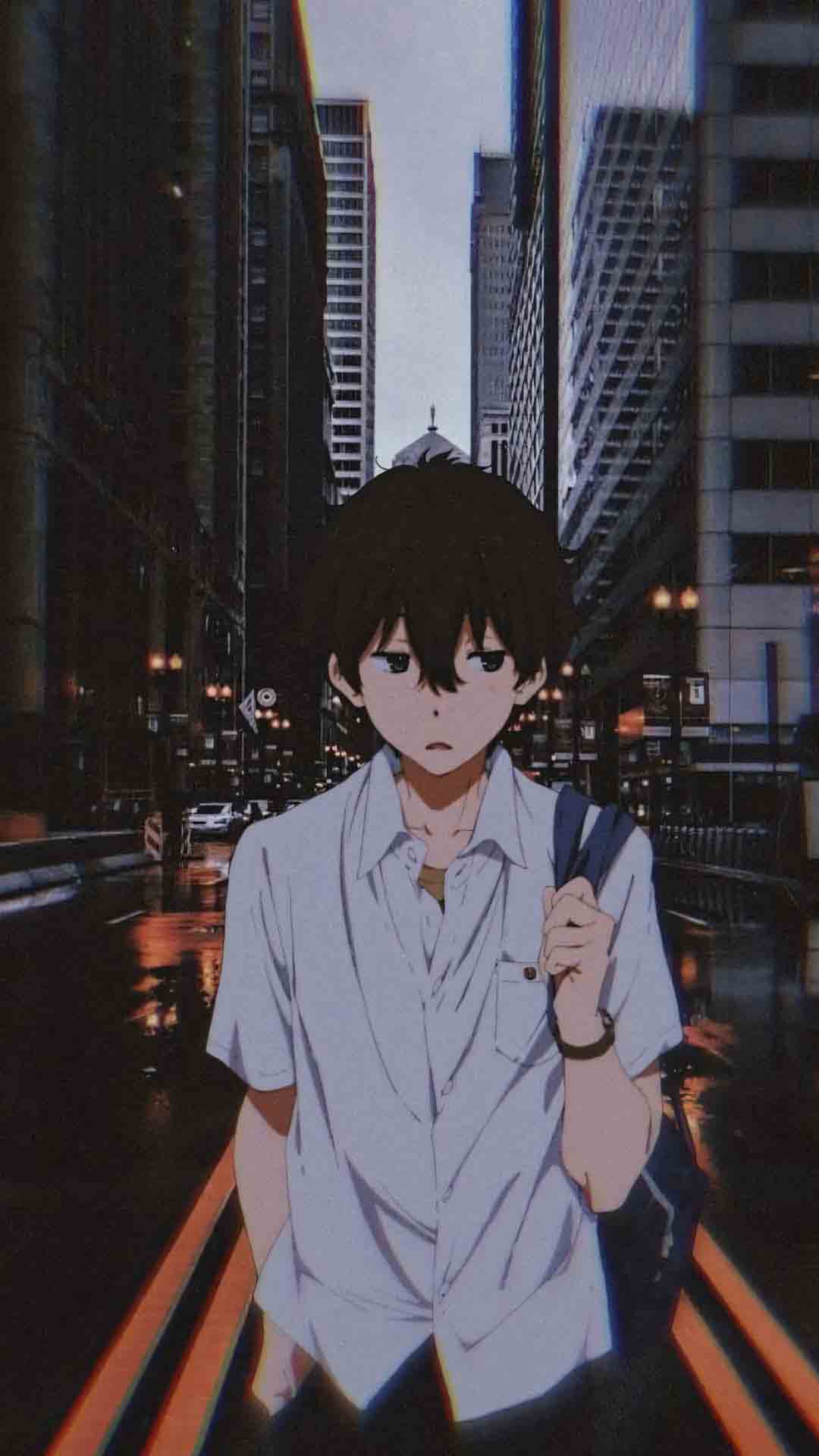 anh anime nam ngau lanh lung buon 1920px 1080px full hd 4