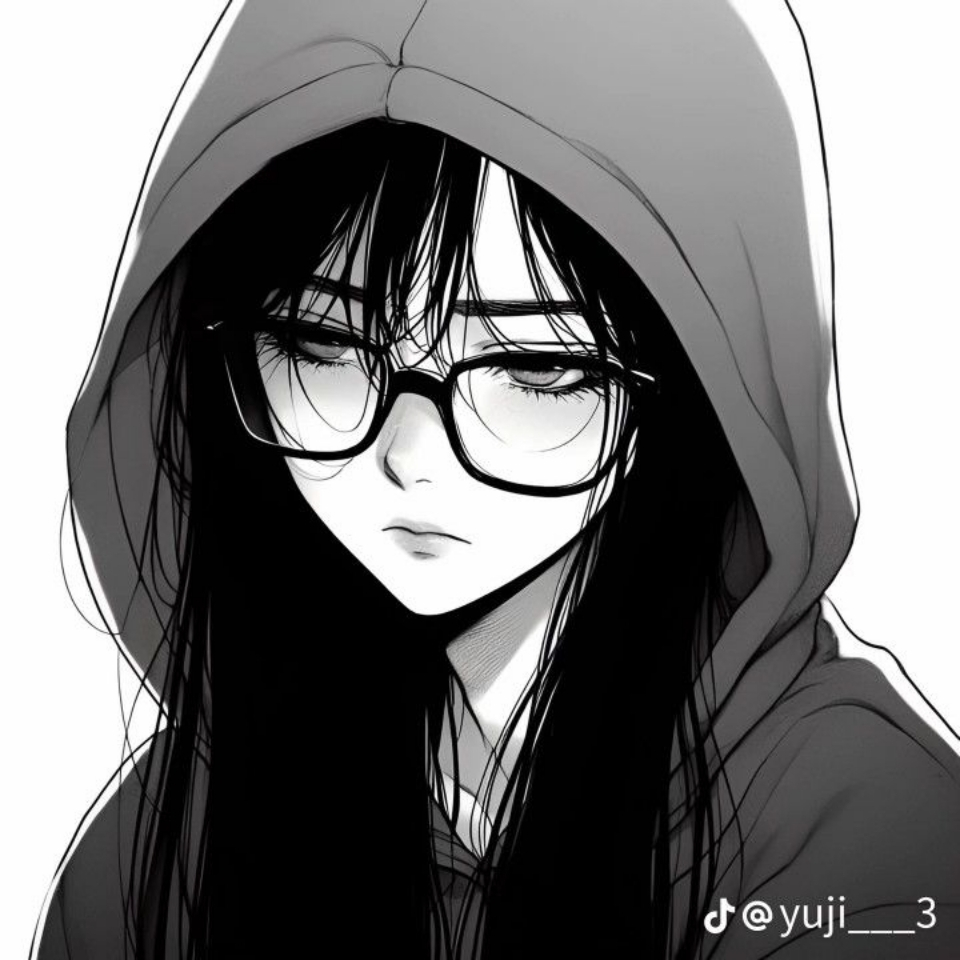 Anh buon avatar anime nu den trang 960px 960px avatar 8