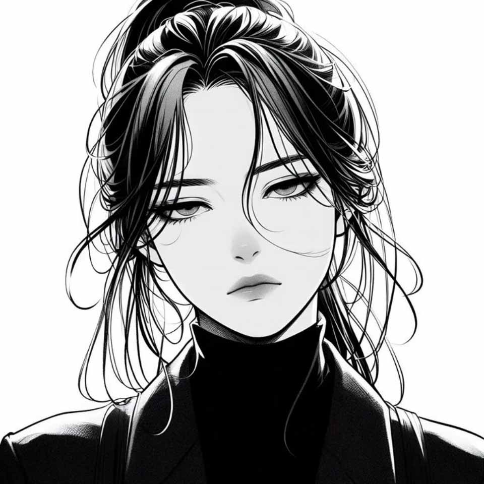 Anh anime nu trang den buon khoc 960px 960px avatar 9