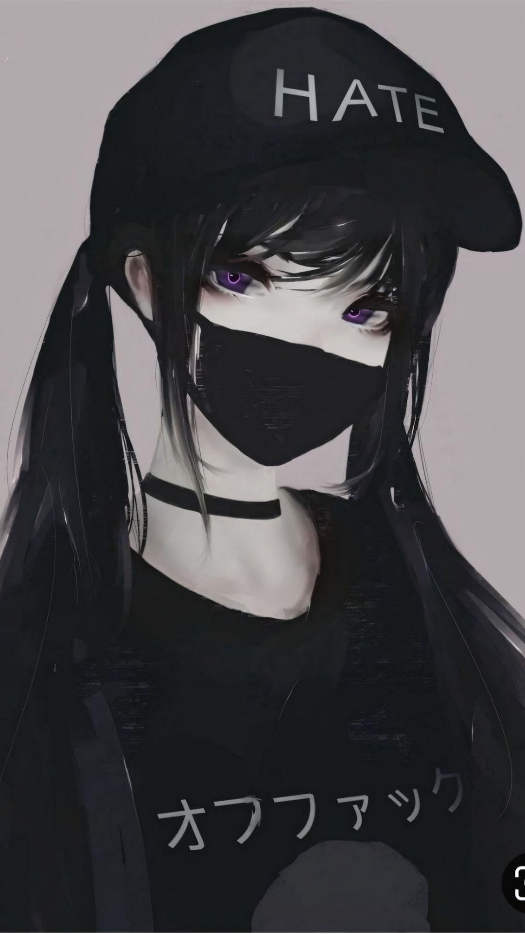 Anh anime nu trang den buon 1920px 1080px full hd 9