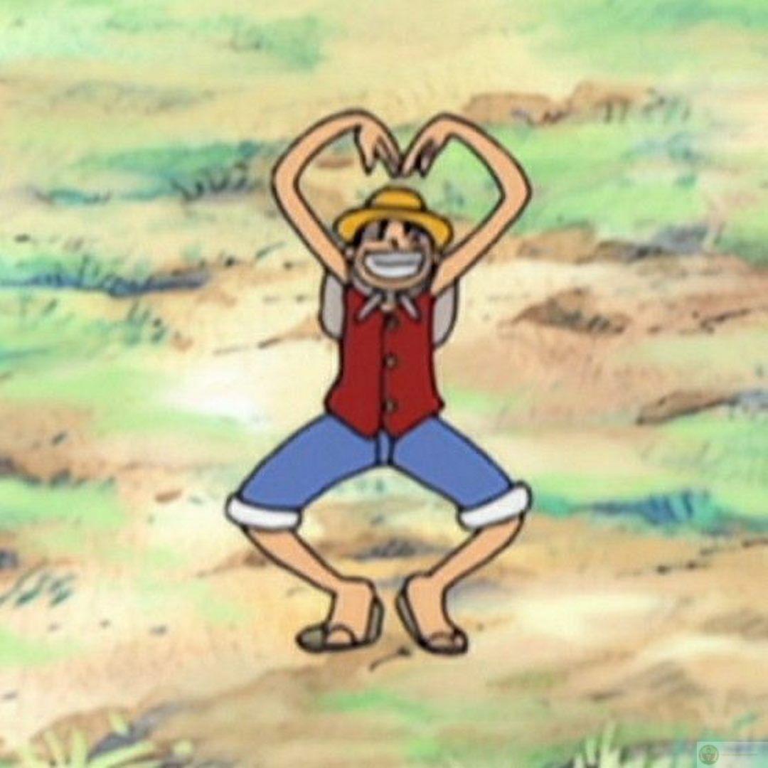 meme anime one piece thả tim