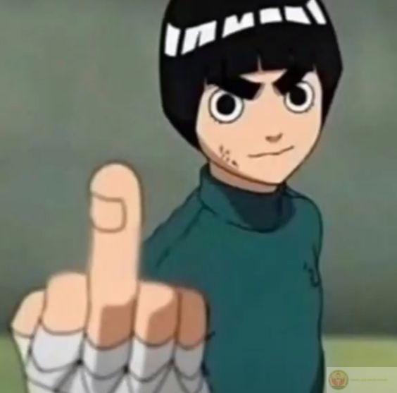 meme anime naruto ngón giữa