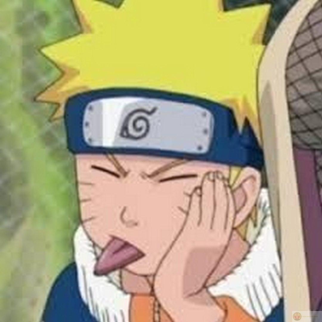 meme anime naruto lè lưỡi