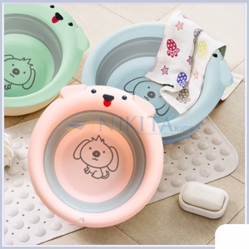 Chậu rửa mặt cho trẻ sơ sinh, hình cún đáng yêu