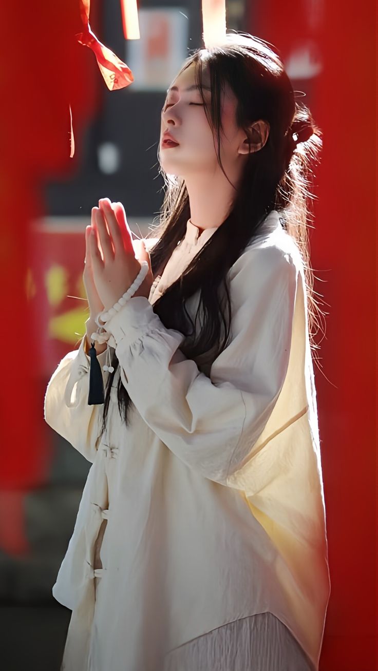 Ảnh chụp ở chùa gợi cảm xúc nhẹ nhàng