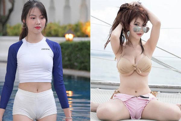 Ảnh gái xinh mu to mặc bikini khoe lồn cực múp