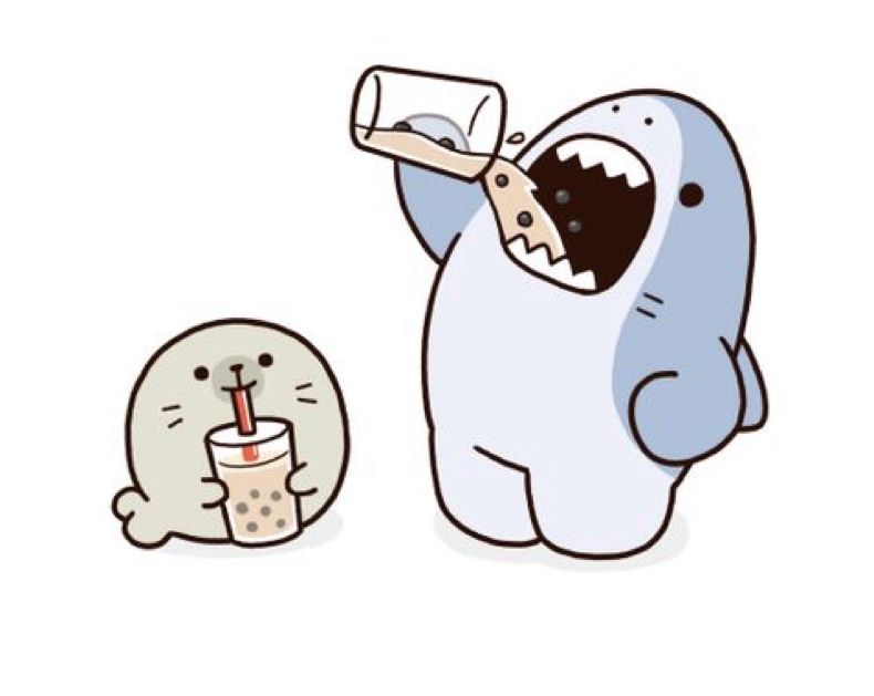 hình nền cá mập cute iphone xs max