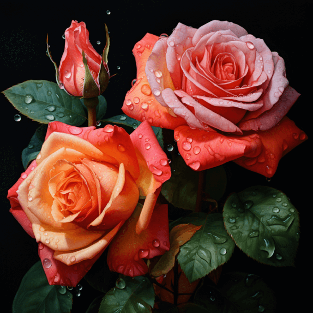 Cận cảnh bông hoa hồng nhung đỏ rực rỡ