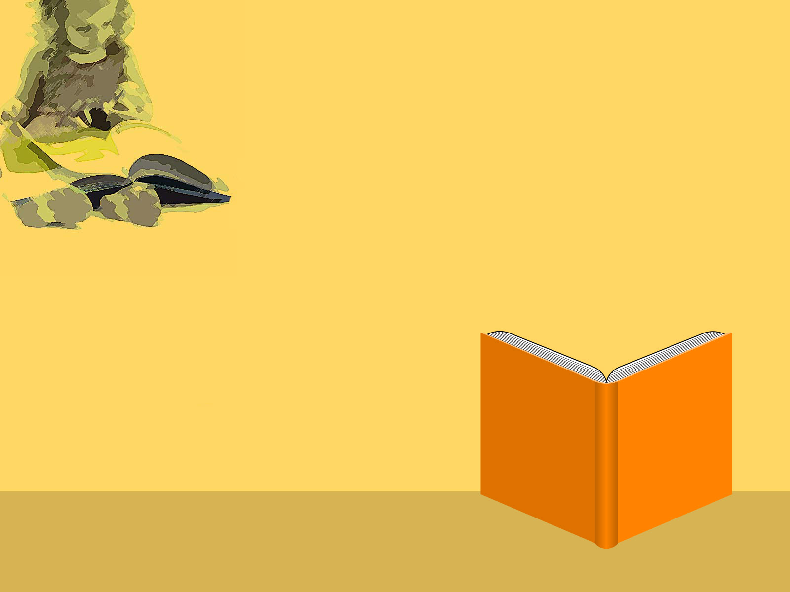 Hình nền powerpoint về học tập có biểu tượng sách