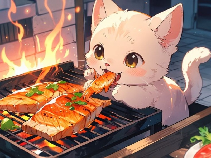 hình nền mèo đồ hoạ cute 2