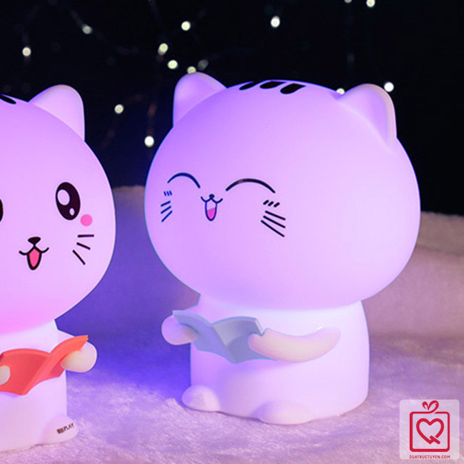 Đèn ngủ để bàn dễ thương - Mèo con