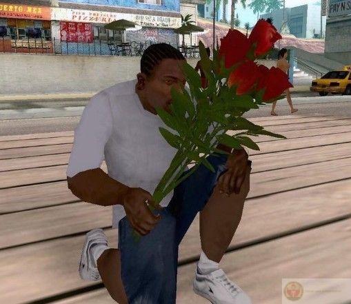 Meme tặng hoa cute