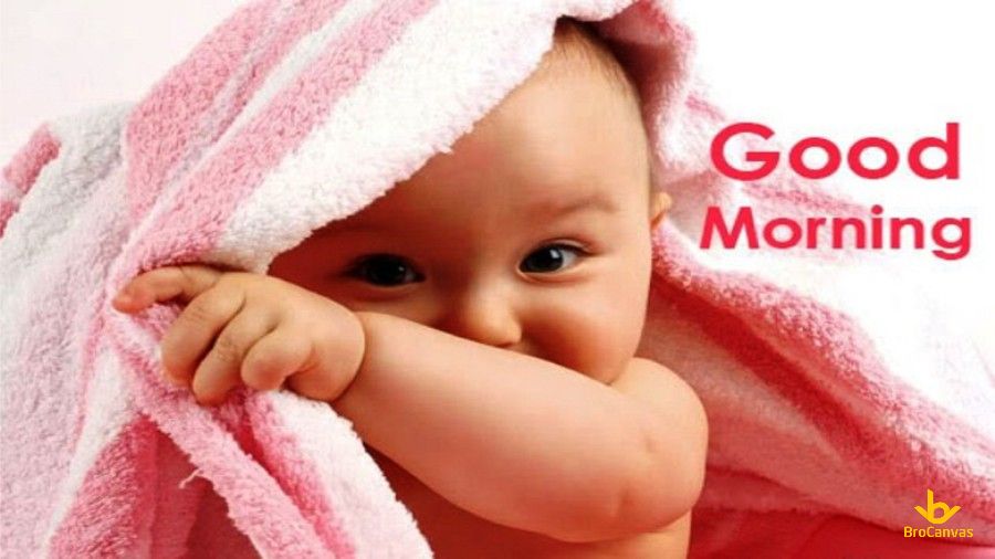HÌnh ảnh Em Bé Chào Buổi Sáng