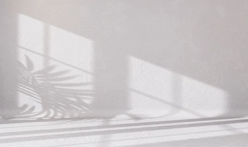 Phông nền trắng trơn dùng trong thiết kế hiện đại