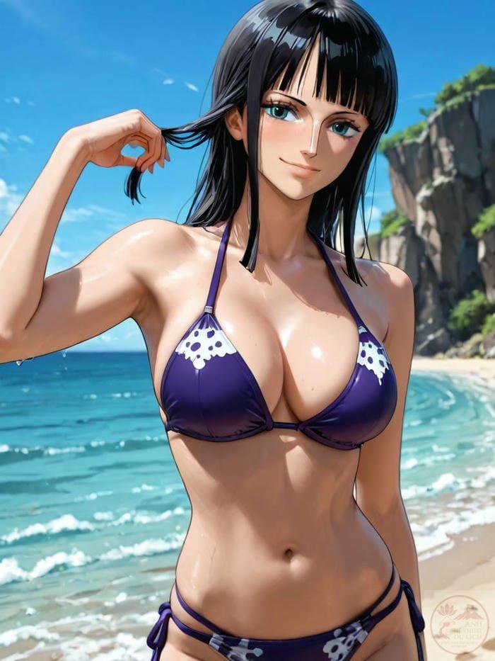 Nico Robin bikini trưởng thành hiện đại