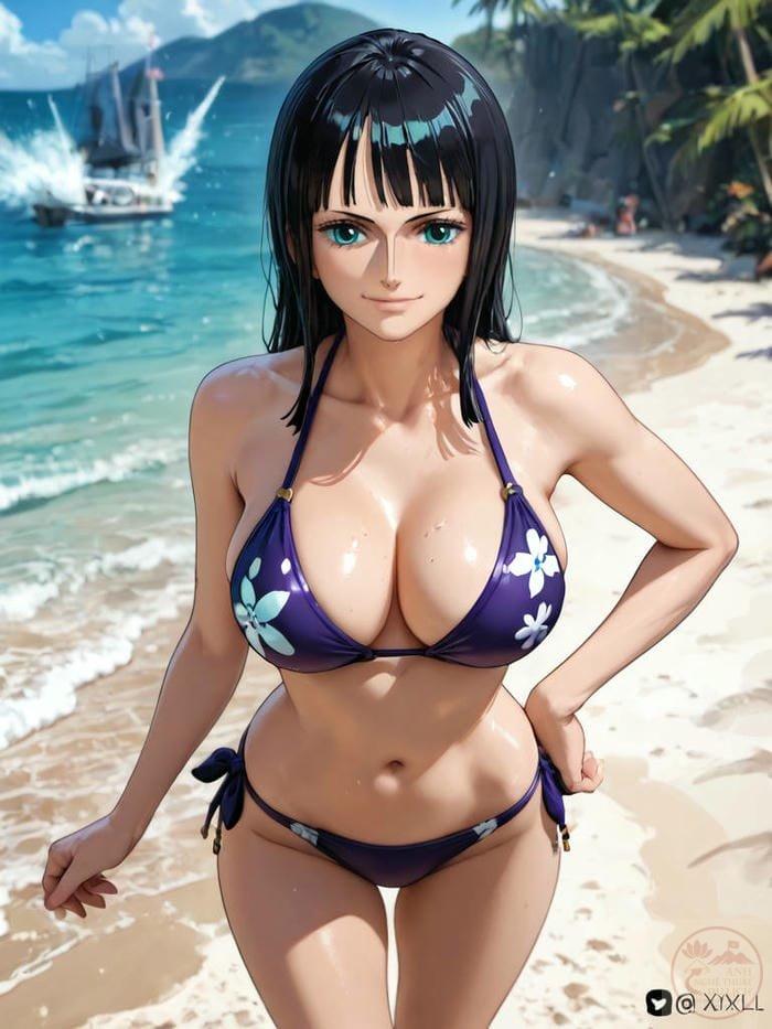 Nico Robin bikini hai mảnh tinh tế