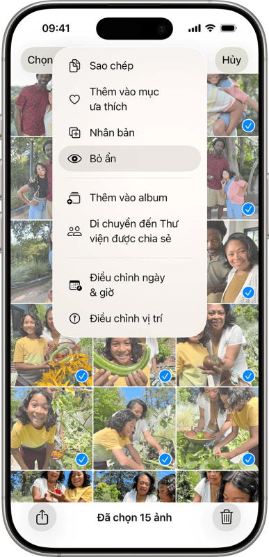 Nếu bạn thấy thiếu ảnh hoặc video trong ứng dụng Ảnh