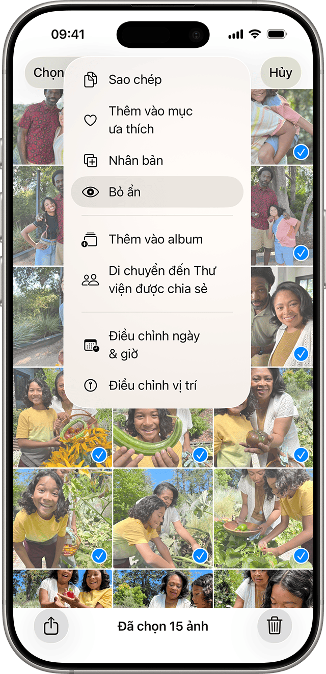 Album Bị ẩn trong Ảnh trên iPhone