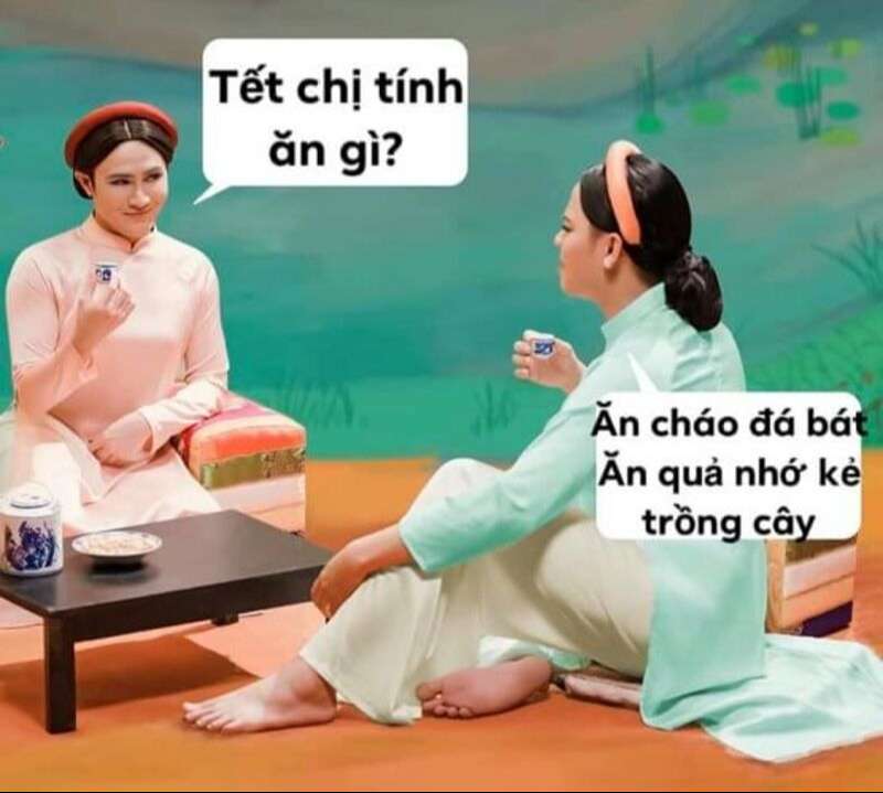 Meme đón Tết xa nhà kiểu: