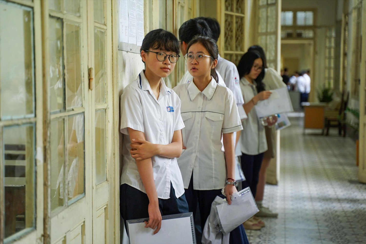 Học sinh Hà Nội thi tuyển sinh lớp 10 vừa qua. Ảnh: ĐỨC NGUYỄN