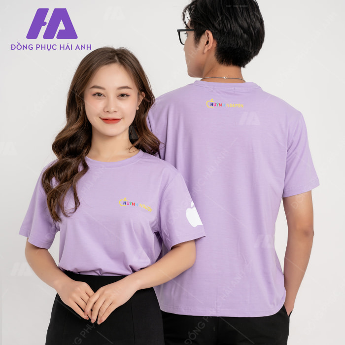 Mẫu áo áo thun cổ tròn basic phù hợp với mọi đối tượng người mặc