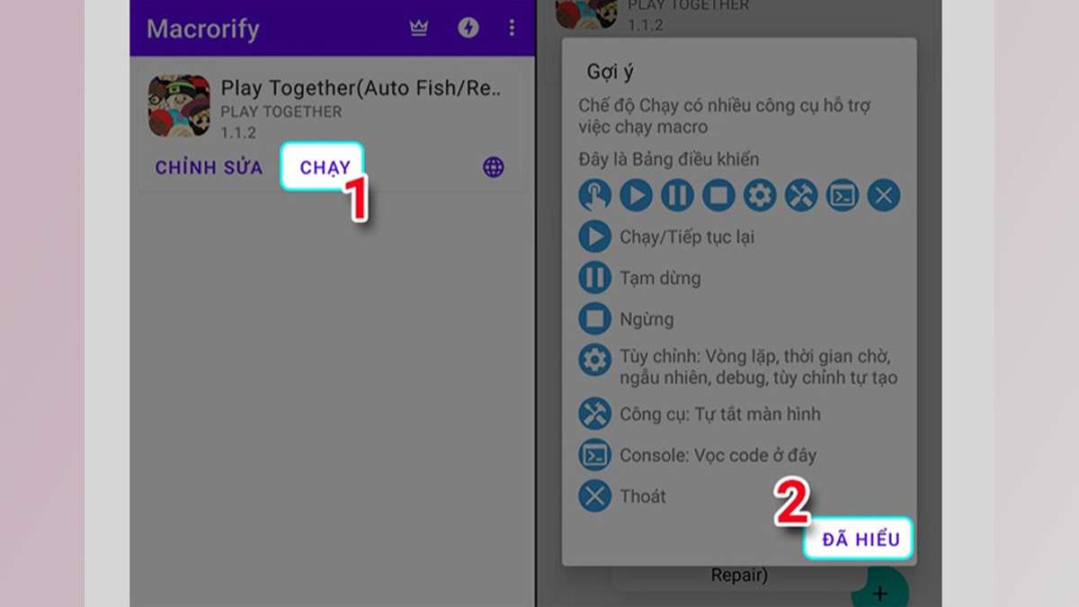 Cách Auto câu cá Play Together Android bước 16
