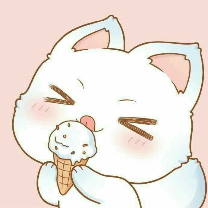 Wallpaper mèo anime kawaii