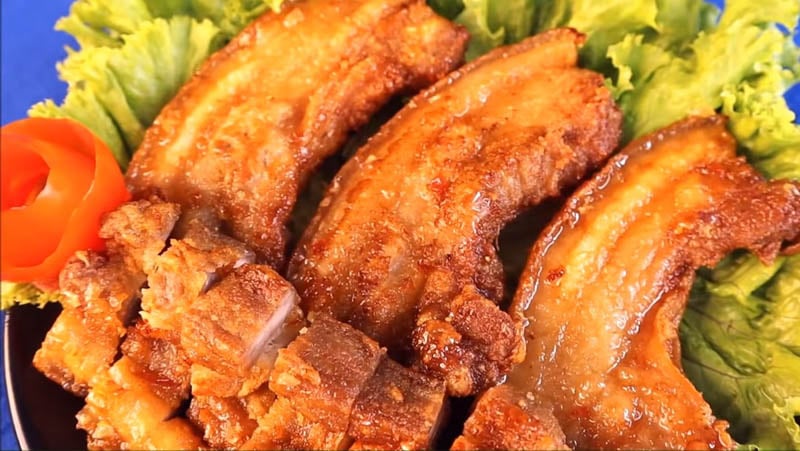 Cách ướp thịt ba chỉ chiên muối