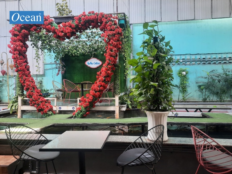 Cà phê cá Koi Hóc Môn