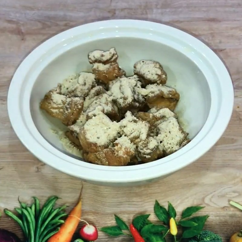 Các bước chế biến món cá tầm rang muối giòn ngon