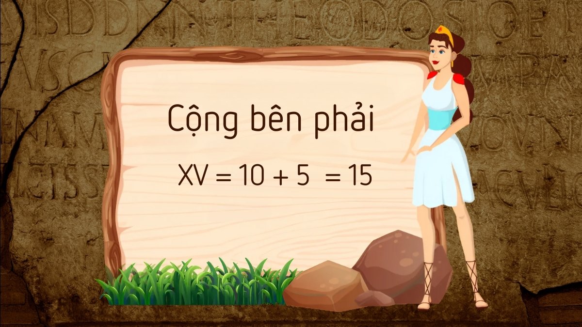 Quy tắc cộng bên phải trong hệ thống số La Mã