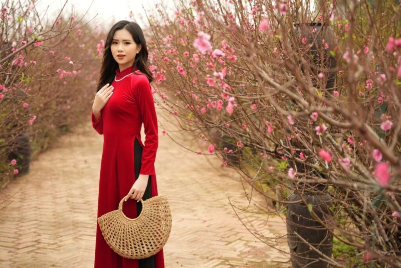 Sự tự nhiên và vui tươi tạo nên tấm ảnh đón xuân khiến mọi người say mê