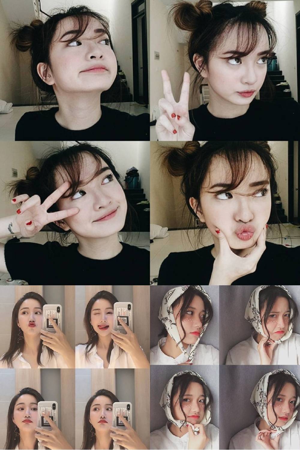 Tạo dáng tinh nghịch