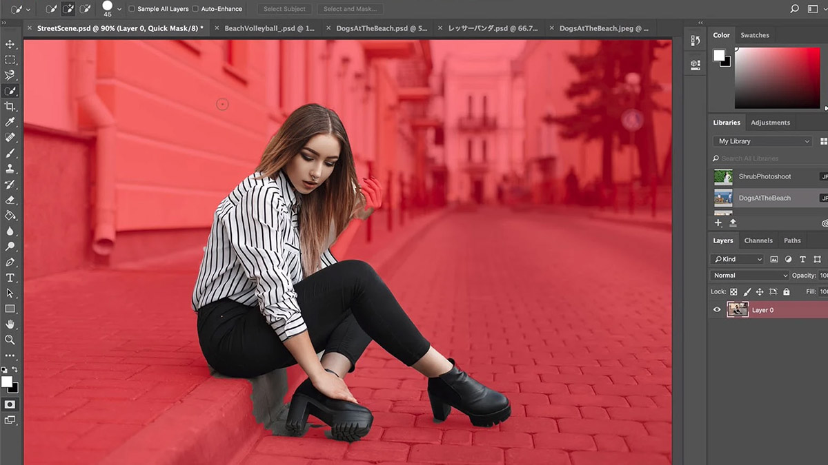Cách tách nền photoshop