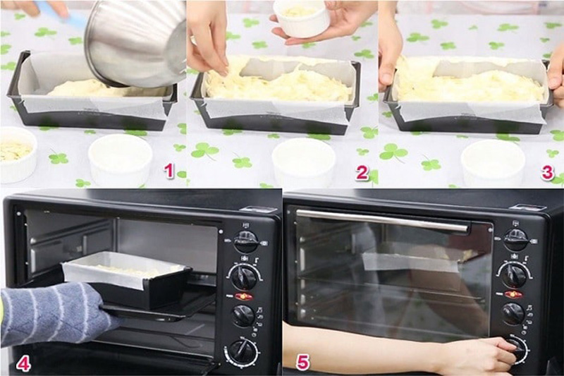 Nướng bánh bông lan bằng bột mì và trứng