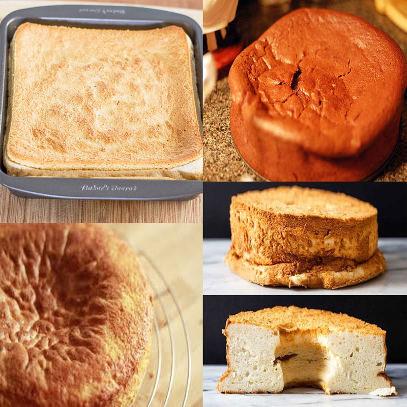 Bánh bông lan bị xẹp