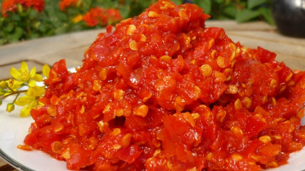 Cách làm sa tế ớt dừa bước 1