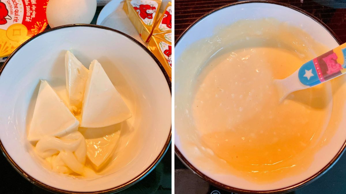 Cách làm sốt phô mai nướng hàu bước 2