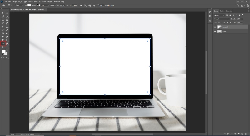 tạo mockup bước 2