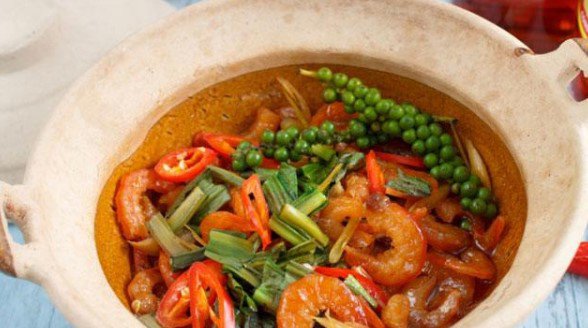 Món tôm rim ngon với màu sắc đẹp và đậm đà hương vị