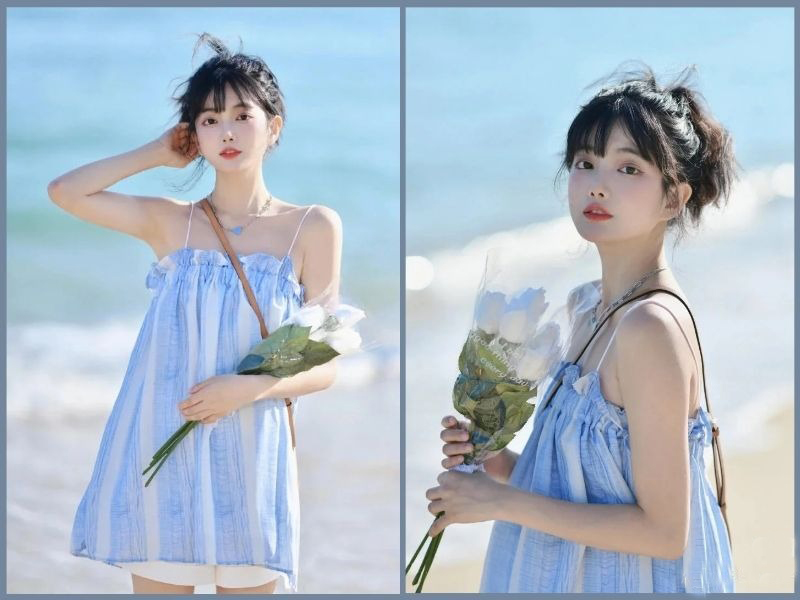 cách tạo dáng chụp ảnh đi biển cho nữ