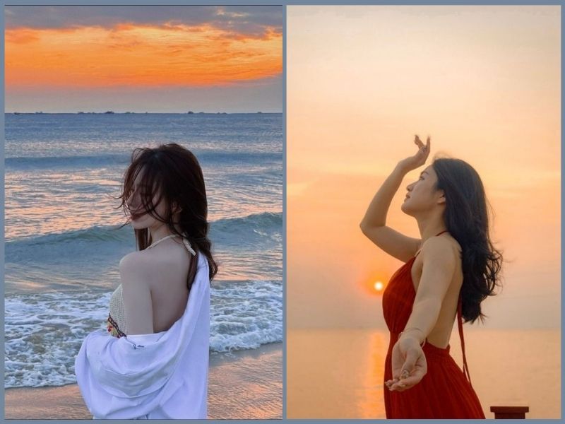 cách tạo dáng đi biển