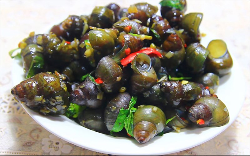 Ốc cà na xào sa tế