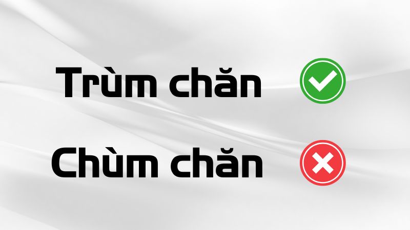 Trùm chăn hay chùm chăn là đúng chính tả?