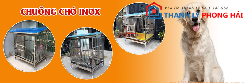 chuong-cho-meo-thanh-ly-3 Thanh Lý Chuồng Thú Cưng Inox Giá Rẻ Mới 99%