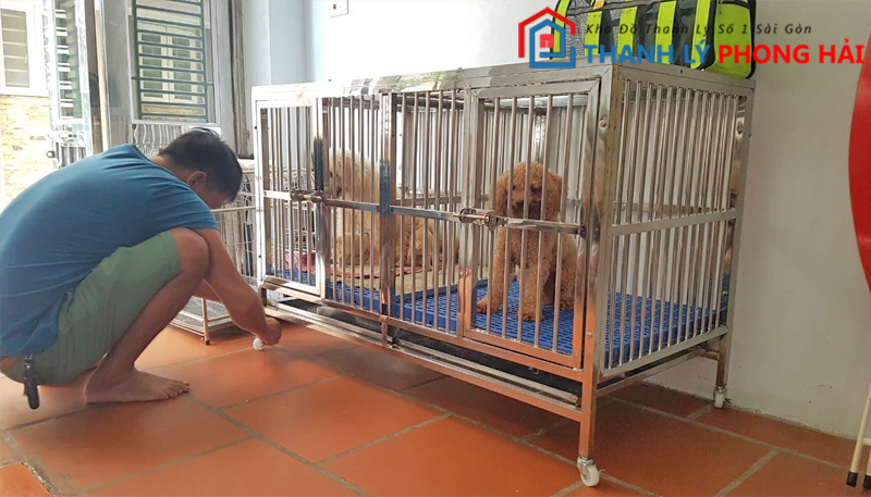 chuong-cho-meo-thanh-ly-4 Thanh Lý Chuồng Thú Cưng Inox Giá Rẻ Mới 99%