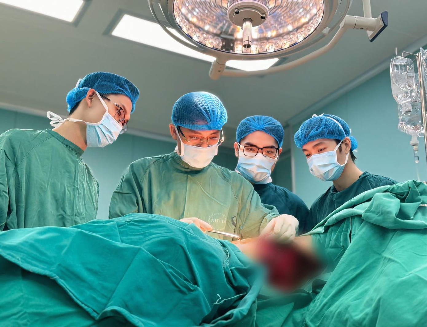 Bệnh nhân đang hồi phục rất tốt sau ca phẫu thuật. Ảnh: Bệnh viện cung cấp