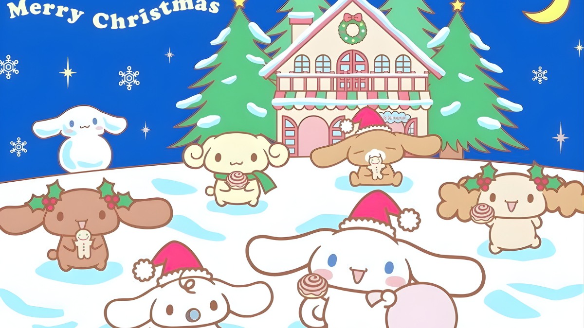 Ảnh nền máy tính Cinnamoroll cùng bạn bè