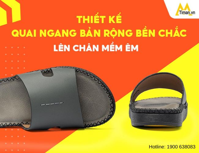 Dép quai ngang nam DL63 cao cấp